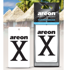 Ароматизатор воздуха картонный Areon X VERSION Limited белый Summer Dream (Летняя Мечта)