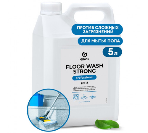 Средство для мытья полов Grass «Floor Wash Strong» Professional, 5 л Средство для мытья полов Grass «Floor Wash Strong» Professional, 5 л