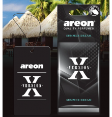 Ароматизатор воздуха картонный черный Areon X VERSION Summer Dreams (Летняя мечта)