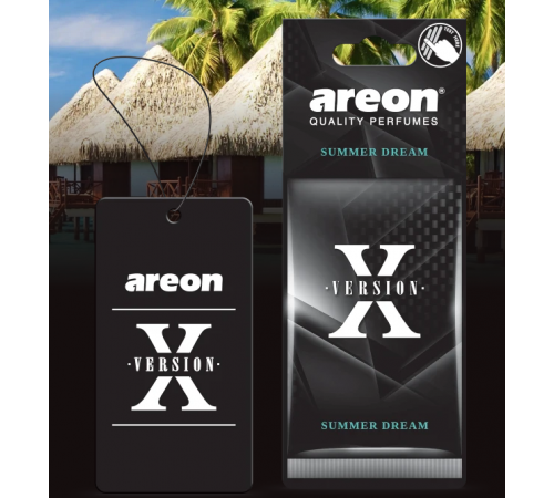 Ароматизатор воздуха картонный черный Areon X VERSION Summer Dreams (Летняя мечта) Ароматизатор воздуха картонный черный Areon X VERSION Summer Dreams (Летняя мечта)